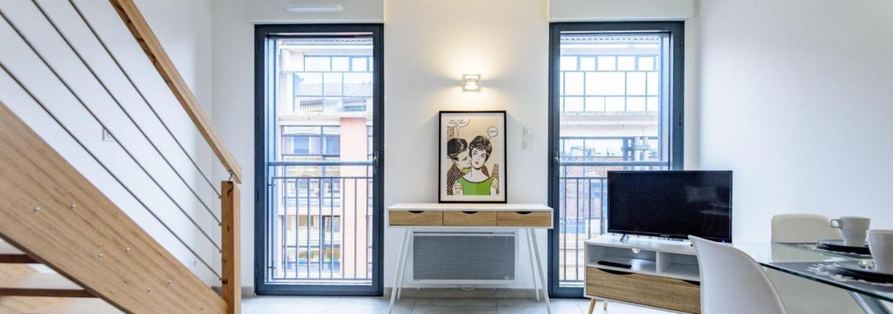 302 - Appartement Duplex Moderne - Jeanne D'Arc, Toulouse Eksteriør bilde